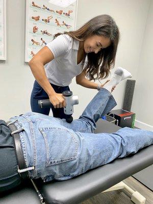 Dr. Mendez with patient.