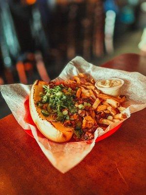 Sisig Chopped Cheese ($14)