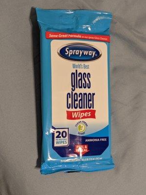 Sprayway, Inc. Glass Cleaner, not recommended for windshields