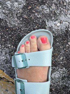 This is my latest color choice-57-so pretty and my feet & calves feel great.