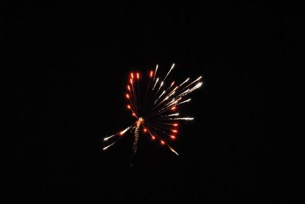 Fireworks at the annual Torchlight Parade