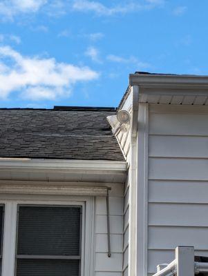 Finished roof repair completed during the day of original quote. No further scheduling necessary.