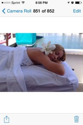 Mobile massage anywhere even on a yacht