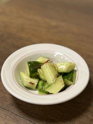 Spicy cucumber salad