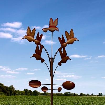 Hummingbird windmill to add whimsy to your outdoor space.