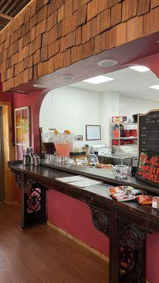 Front counter/kitchen