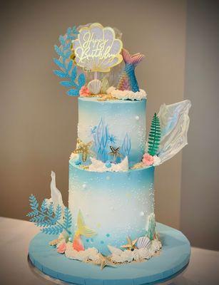 Mermaid birthday cake