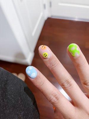 Close up on nails (taken at home)