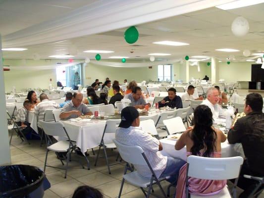 Wedding reception at the Alpha Center Banquet Hall