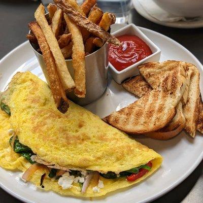 Veggie omelette