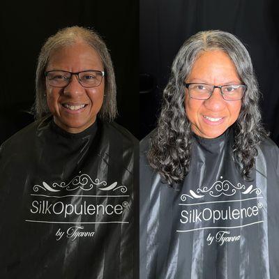 Before and After Medical Wig Install by Silkopulence