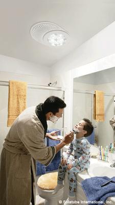 Brighten the dark bathroom with natural daylight.
