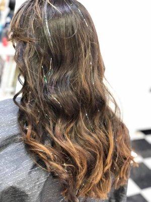 Hair sparkle!
