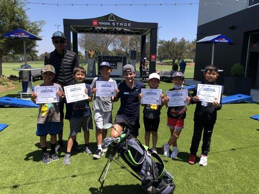 Coach Iann with Chairman Jose Manuel Anderson at TGLA