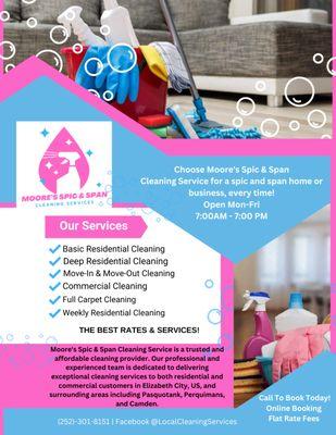 Moore’s Spic & Span Cleaning Services