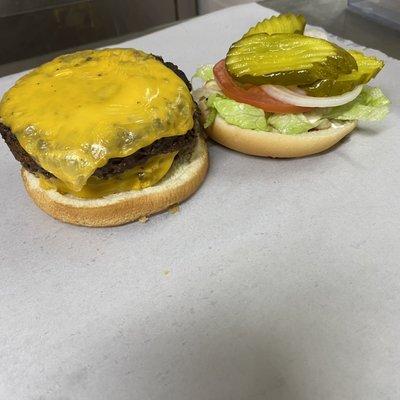 Double cheeseburger