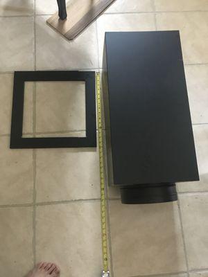 needed a trim ring to finish installing wood stove chimney