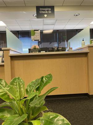 Checking in for office appointment