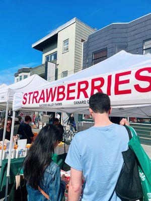 Selling at Clement Farmers Market