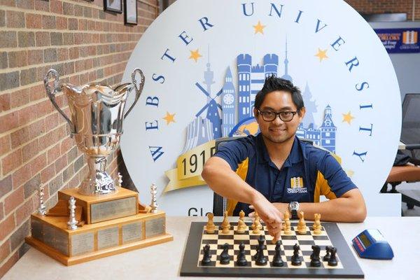 Webster University Chess Photoshoot. This photo was taken by Mr. Paul Truong.