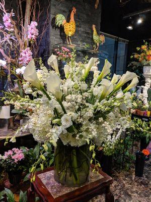 Tall White Arrangement
