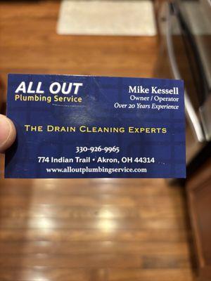 All Out Plumbing Service