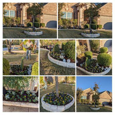 The season calls for new flowers
#lawncare #landscaping #flowerbeds #colorchange #pansies