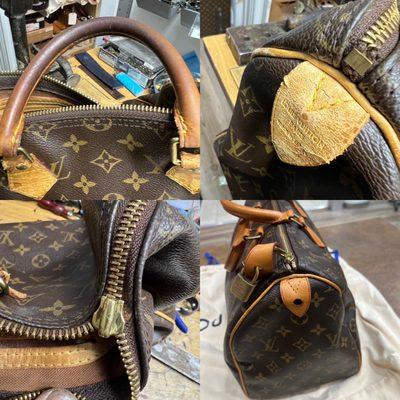 Replace LV the leather the handles