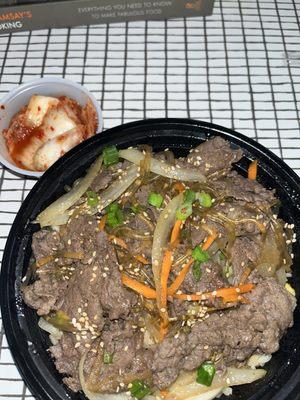 Bulgogi and kimchi