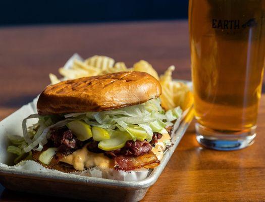 Burgers and beers at Earth Eagle Brewings