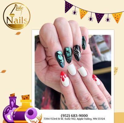 This Halloween, let the night sky creep onto your nails.