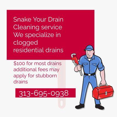 Snake Your Drain Cleaning Service