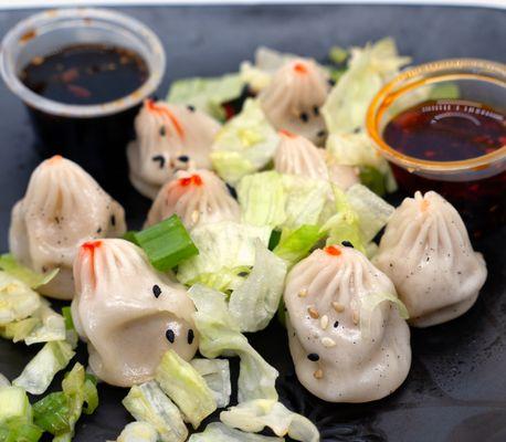 Tiny Pan-Fried Chicken Dumplings: $5.95 ($6.47 with tax). Take-out.
