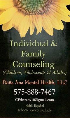 Dona Ana Mental Health, LLC of Las Cruces.