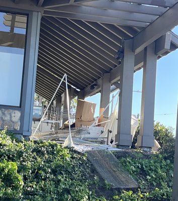 As seen from the driveway. Worth a chuckle.