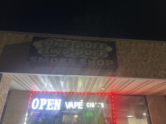 One Puff Two Puff is hands down the best smoke shop around! Great selection, fair prices, and super friendly staff. Always my go-to spot!