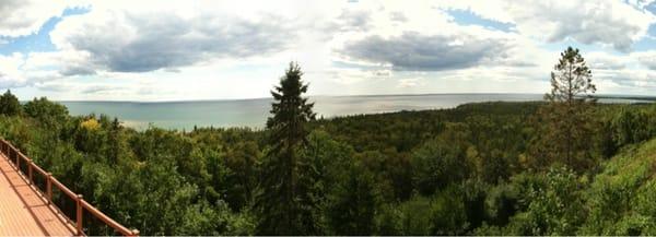 Panoramic view from the patio