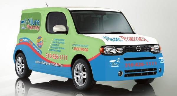 Our Famous Delivery Car. You will see it around town. Keep an eye out :)