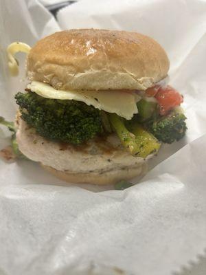 homemade turkey burger