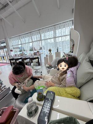 Pedicure for the little one