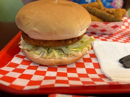 Their meatless burger.