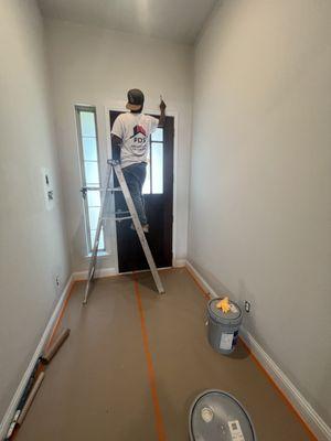 Front entrance finish