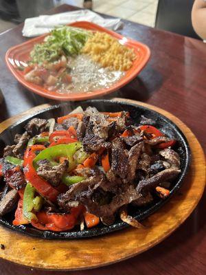 Steak fajitas