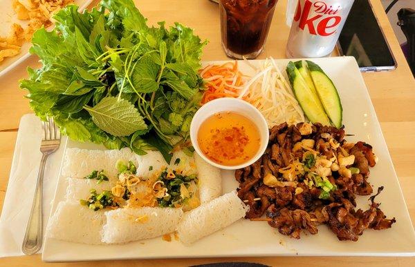 Woven noodles with pork. Sooo fresh and tasty.