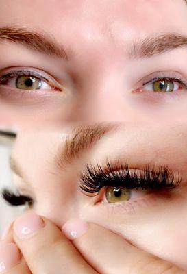 Before & After Mega Volume Eyelash Extensions Set