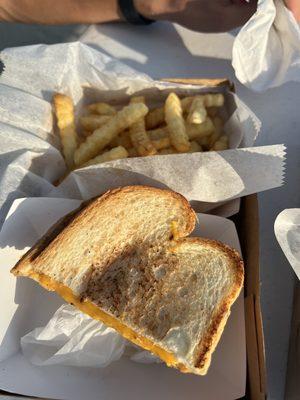 Example of the food. The home ec class at the school can make a better sandwich.