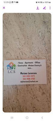 Lorenzana’s cleaning services