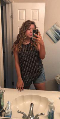 This is the morning after the airbrush with the VIP 1 Hour where you can "shower in as little as an hour"