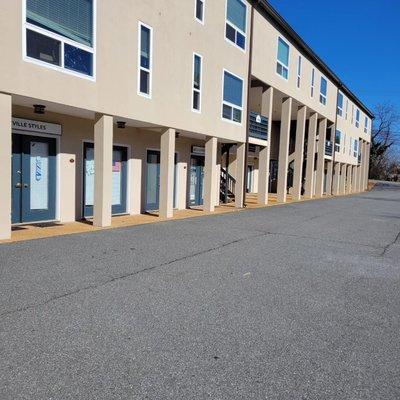 The entrance, off of Arlington Blvd.
Take Millmont St. at the light, make a left, and it's the first right!