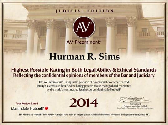 Hurman R. Sims Attorney At Law
